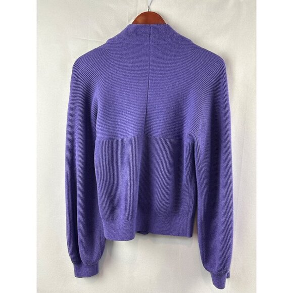 Cabi Purple Button-Up Ribbed Cardigan Sweater S - Picture 5 of 5